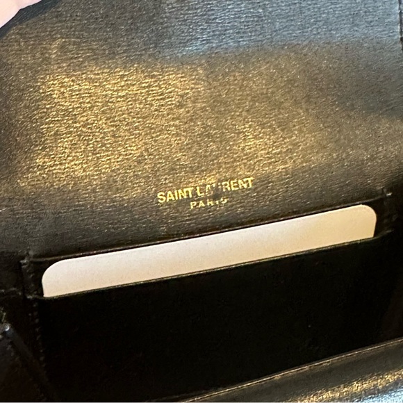YSL Sulpice Card Half Wallet in Black (used in very good condition) - Picture 7 of 10